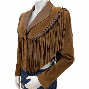 leather gallery fringe jacket